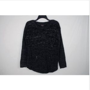 Hooked Up Women's Chunky Heathered Knit Crew Neck